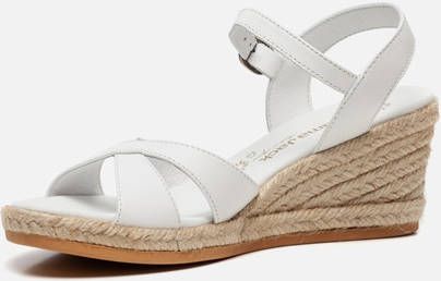Panama Jack Benisa B803 sandalen met sleehak wit