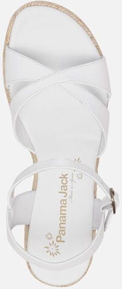 Panama Jack Benisa B803 sandalen met sleehak wit