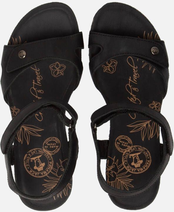 Panama Jack Julia Basics B1 sandalen met sleehak zwart
