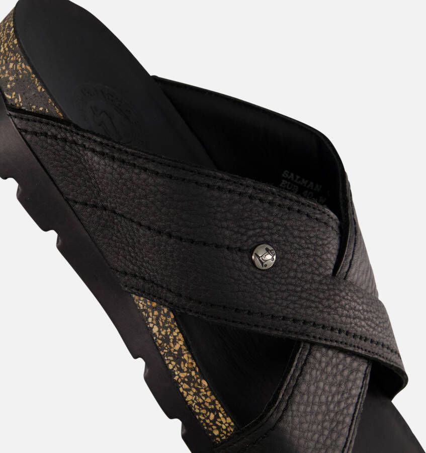 Panama Jack Salman C14 Slippers zwart Leer