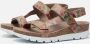 Panama Jack Selma Tropical B1 Sandalen roze Leer Dames - Thumbnail 3