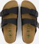 Birkenstock Zwarte Logo Sandalen Gesp Sluiting Rubberen Zool Black Dames - Thumbnail 17