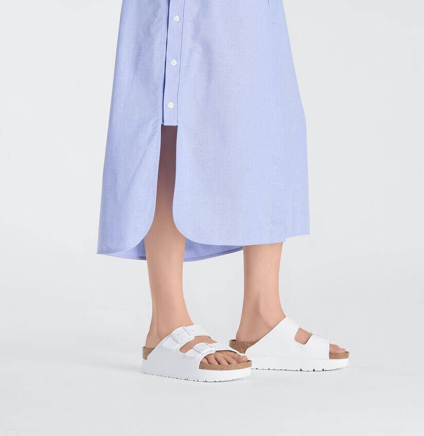 Papillio Birkenstock Arizona Slippers wit