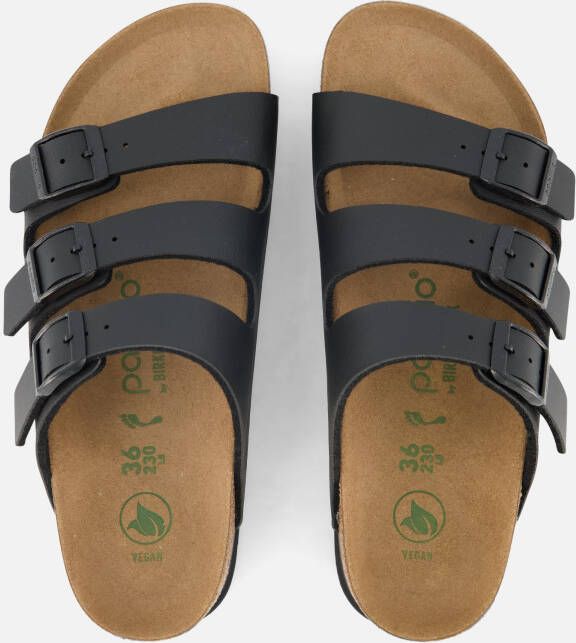 Papillio Birkenstock Florida Slippers zwart