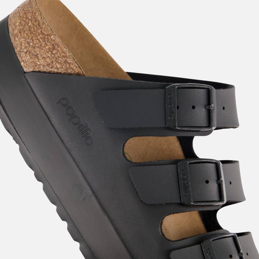 Papillio Birkenstock Florida Slippers zwart