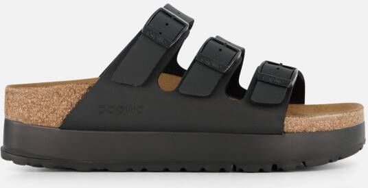 Papillio Birkenstock Florida Slippers zwart