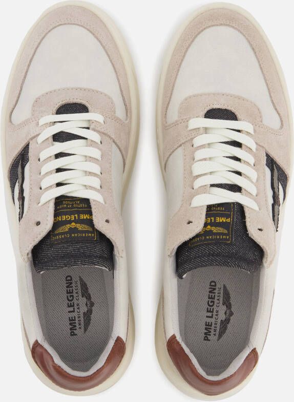 PME Legend Freightman Sneakers wit Imitatieleer