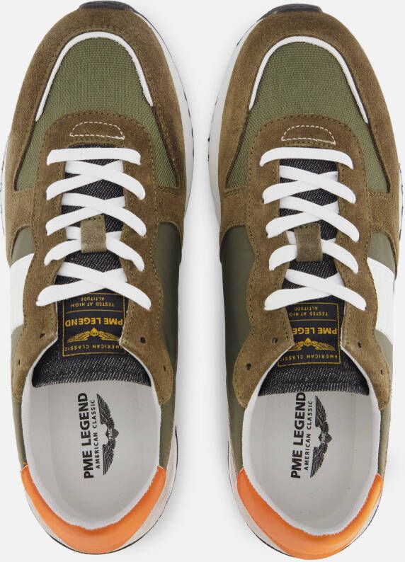PME Legend Orville Sneakers groen Textiel