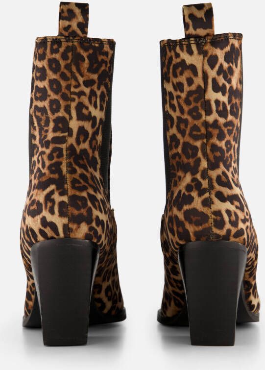POSH by Poelman Chelsea boots met hak bruin Pu