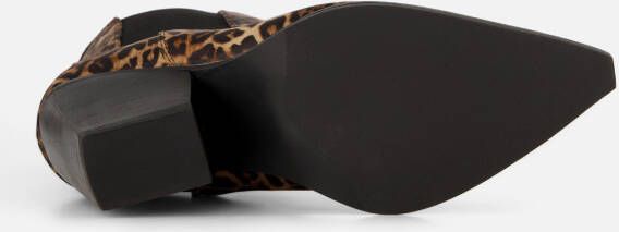 POSH by Poelman Chelsea boots met hak bruin Pu