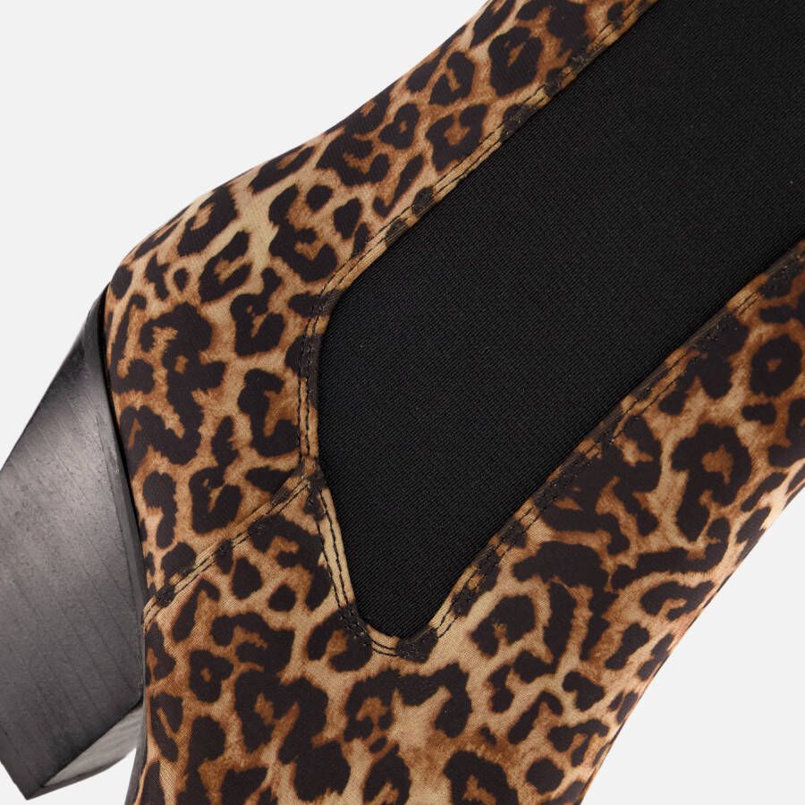 POSH by Poelman Chelsea boots met hak bruin Pu