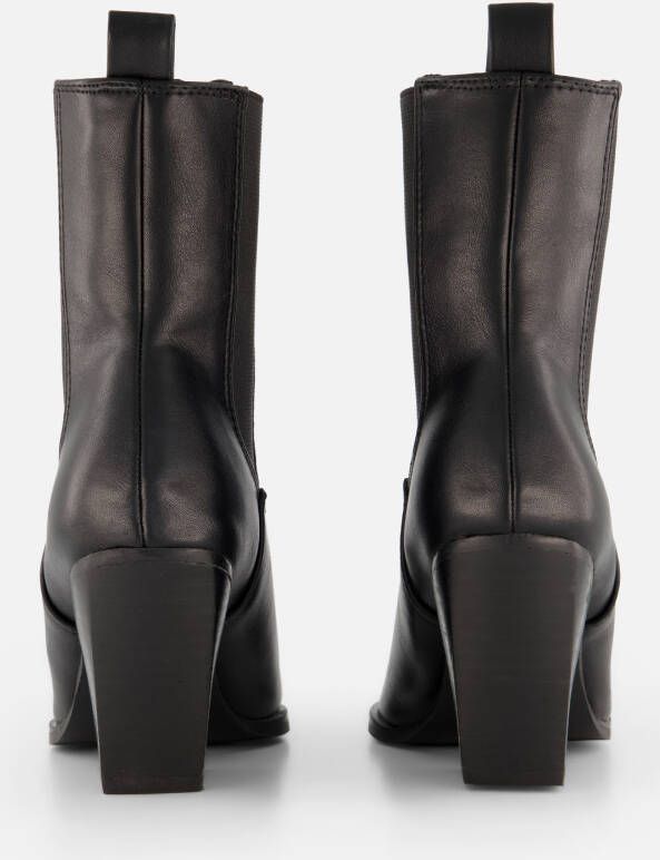 POSH by Poelman Chelsea boots met hak zwart Pu