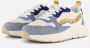 POSH by Poelman Denim Sneakers blauw Textiel Dames - Thumbnail 3