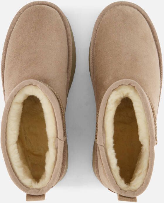 POSH by Poelman Gevoerde boots glitter beige