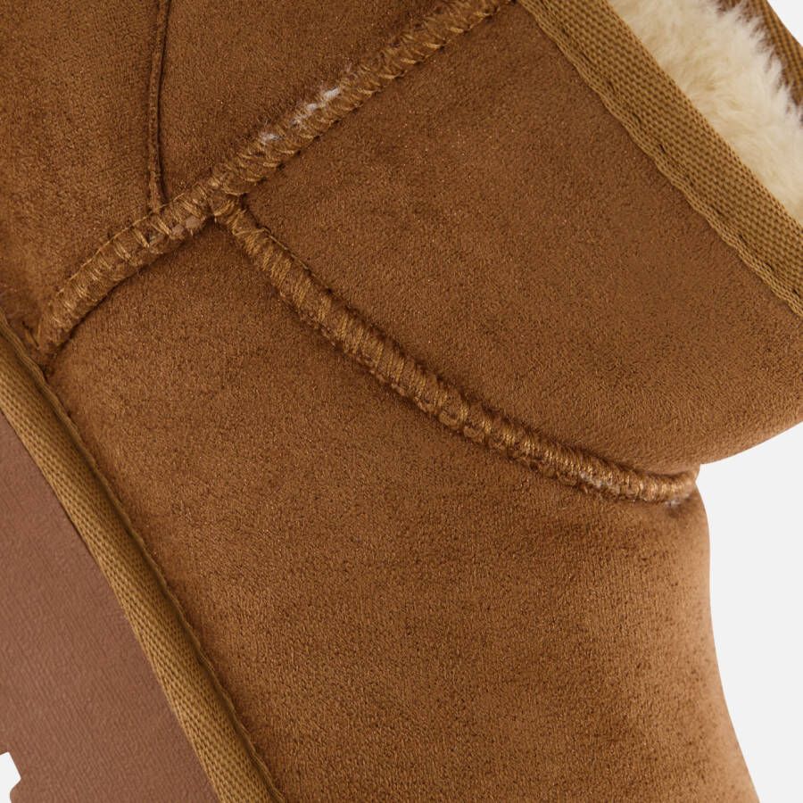 POSH by Poelman Gevoerde boots glitter cognac