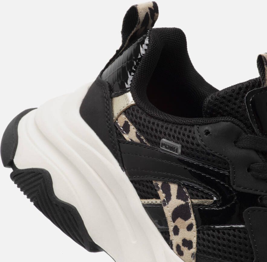 POSH by Poelman Gigi Sneakers zwart Synthetisch