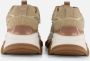 POSH by Poelman Glitter Sneakers beige Textiel Dames - Thumbnail 3