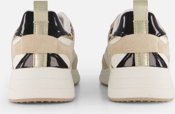 POSH by Poelman Leopard Sneakers beige Textiel