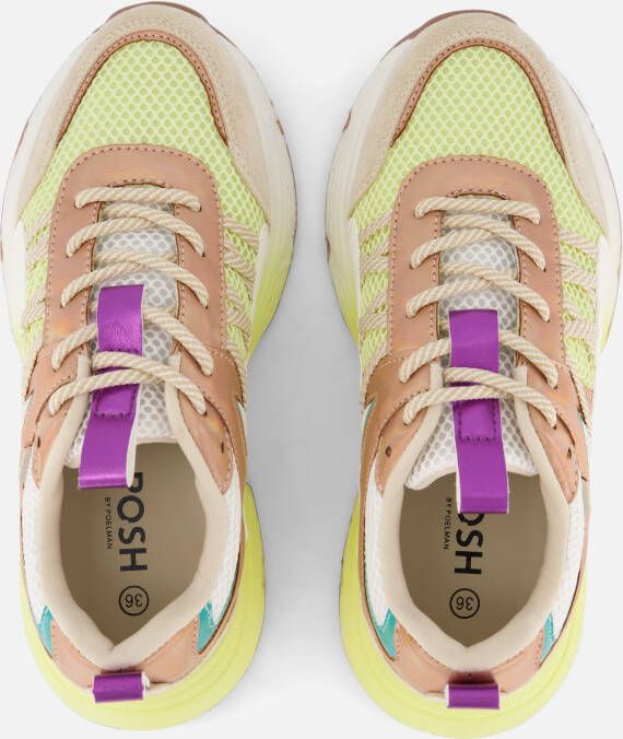 POSH by Poelman Sneakers beige Textiel