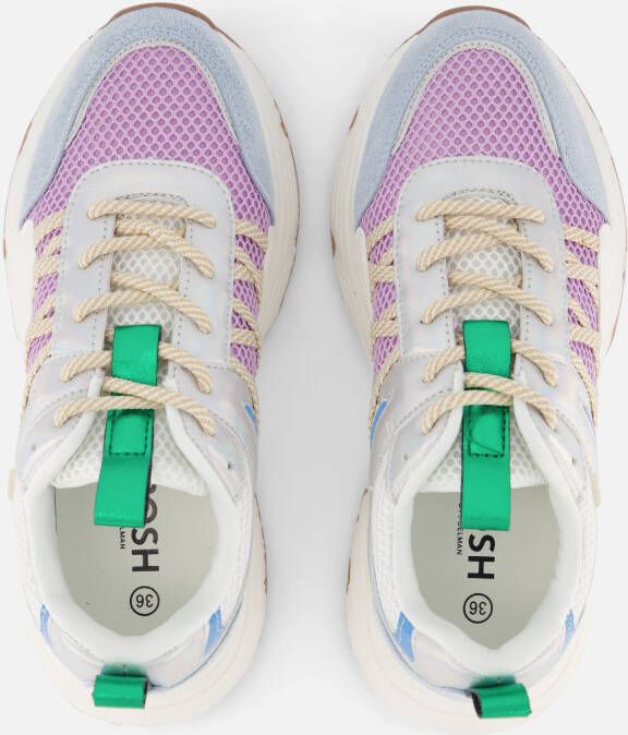 POSH by Poelman Sneakers blauw Textiel