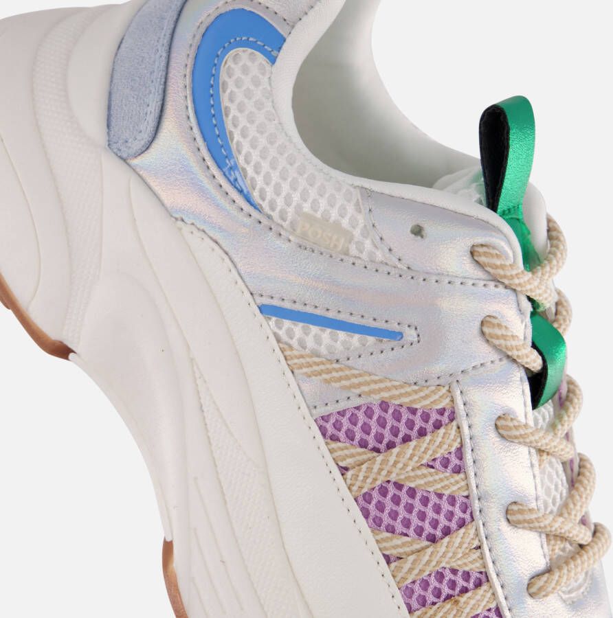 POSH by Poelman Sneakers blauw Textiel