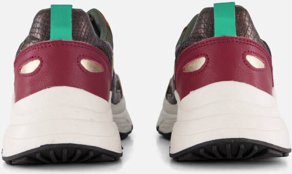POSH by Poelman Sneakers bruin Synthetisch