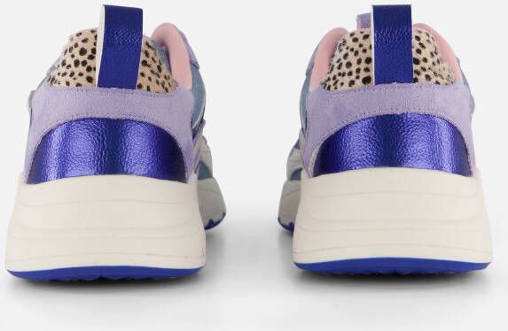 POSH by Poelman Sneakers paars Textiel