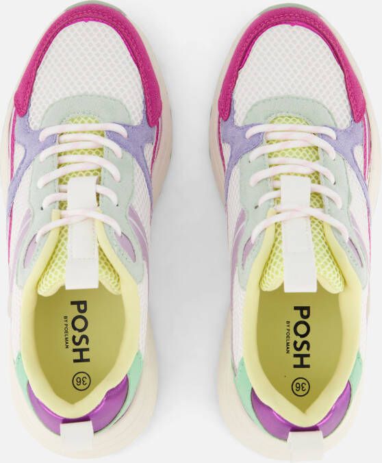 POSH by Poelman Sneakers roze Textiel