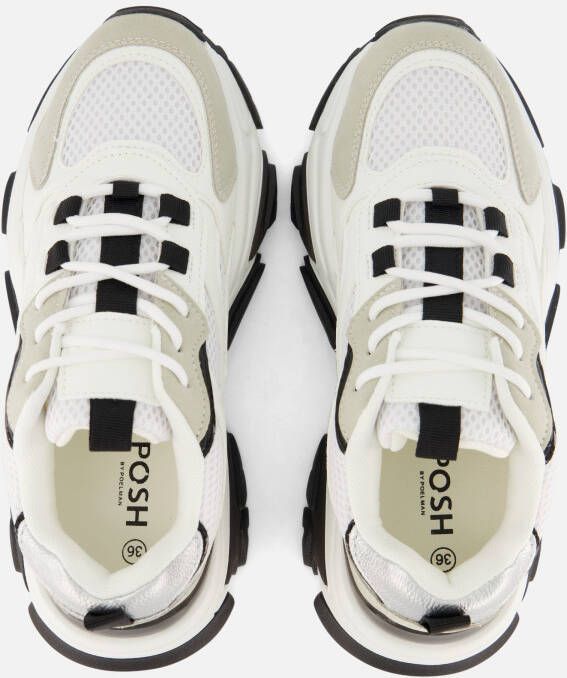 POSH by Poelman Sneakers wit Textiel
