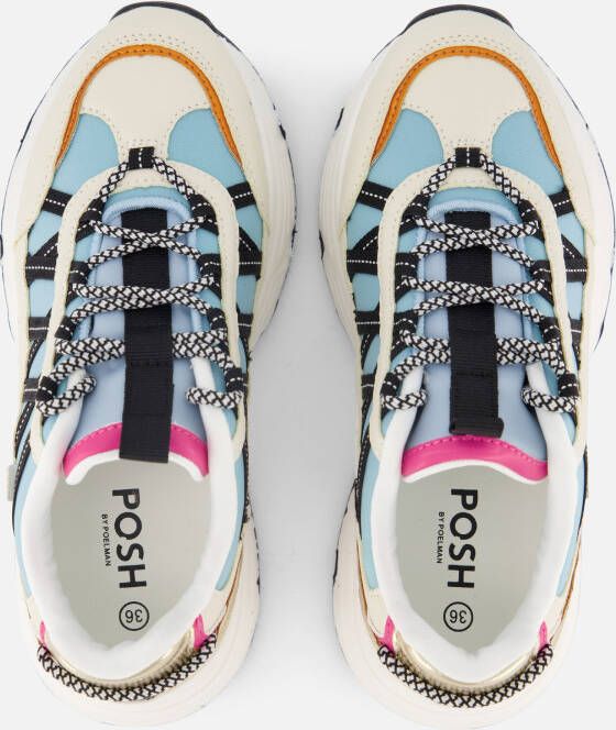 POSH by Poelman Sneakers wit Textiel