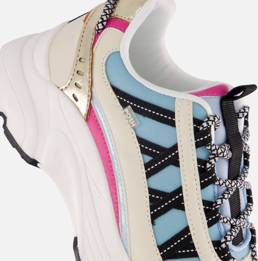 POSH by Poelman Sneakers wit Textiel