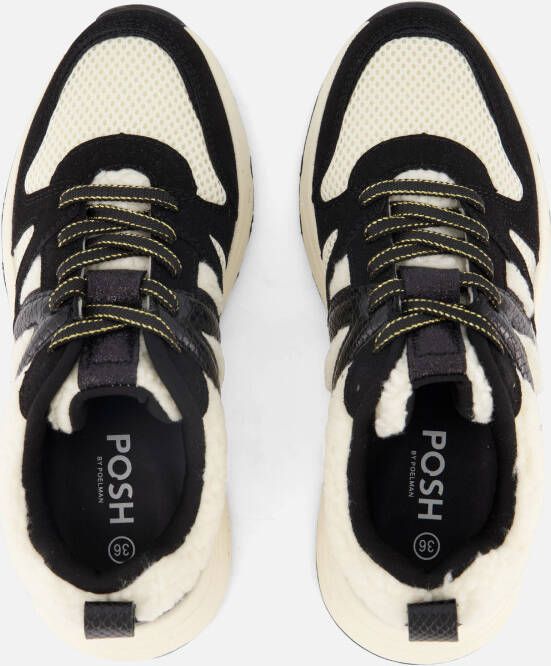 POSH by Poelman Sneakers zwart Synthetisch