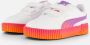 Puma Carina 2.0 Trolls sneakers wit fuchsia oranje Jongens Meisjes Suede 24 - Thumbnail 3