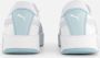 Puma Carina Street leren sneakers wit lichtblauw lichtgrijs Meisjes Leer 35.5 - Thumbnail 9