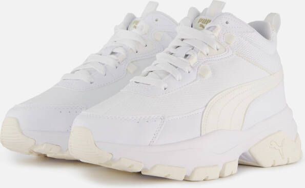 PUMA Cassia Via Mid Sneakers wit Syntheitsch Dames Schoenen