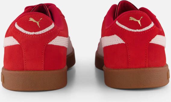 Puma Club II Era Sneakers rood Suede