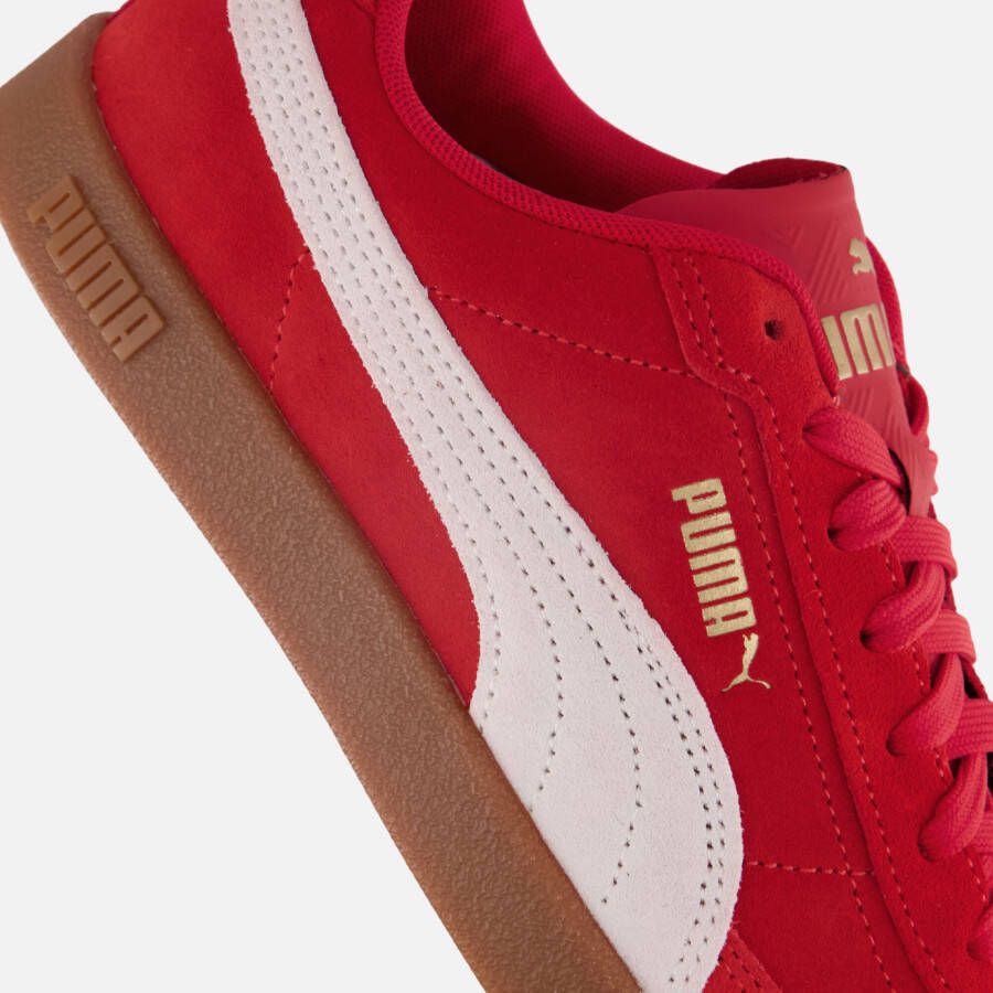 Puma Club II Era Sneakers rood Suede