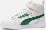 PUMA RBD Game Halfhoge Sneaker Mannen Wit groen beige - Thumbnail 9