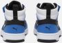 Puma Rebound v6 Mid V6 Mid sneakers wit zwart blauw Imitatieleer 34 - Thumbnail 14