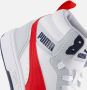 Puma Rebound V6 Mid sneakers lichtgrijs donkerblauw rood Imitatieleer 35.5 - Thumbnail 10