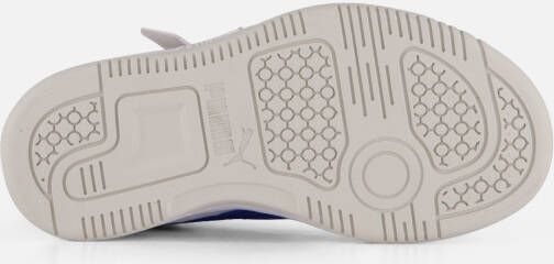 Puma Rebound v6 Mid Sneakers wit Imitatieleer