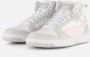 Puma Rebound V6 Mid sneakers wit grijs roze Imitatieleer 35.5 - Thumbnail 5