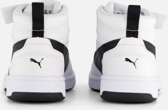 Puma Rebound v6 Mid Sneakers wit Leer