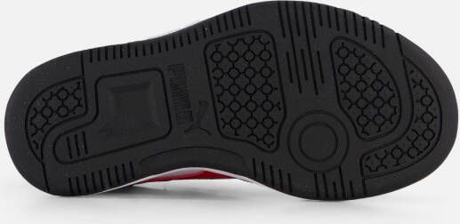 Puma Rebound v6 Sneakers wit Imitatieleer