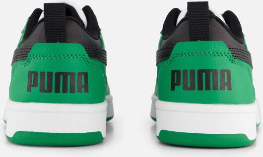 Puma Rebound v6 Sneakers wit Imitatieleer