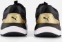 PUMA Runtamed Platform Pop Up Metallics Dames Sneakers Zwart Wit - Thumbnail 4