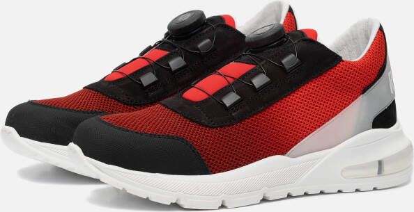 Red-Rag Low Cut Sneakers rood Leer