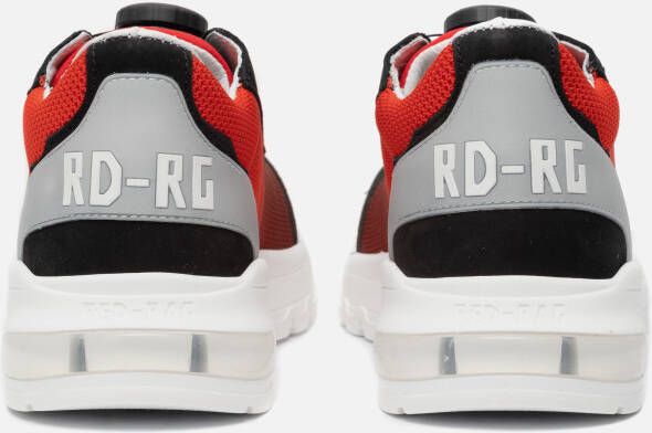 Red-Rag Low Cut Sneakers rood Leer