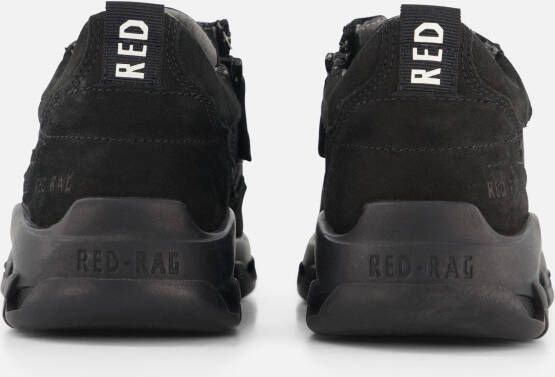 Red-Rag Low Cut Sneakers zwart Nubuck