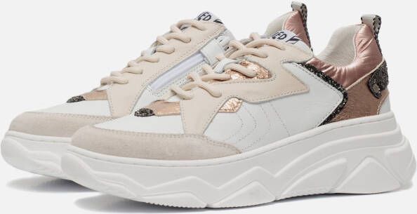 Red-Rag Sneakers goud Leer